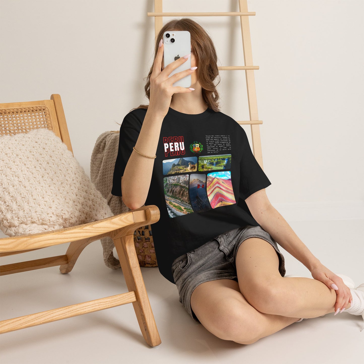 Camiseta Peru Travel Nostalgia, Unisex Heavy