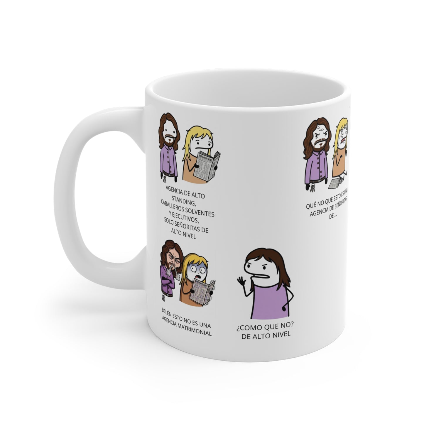 Taza Divertida con Dialogo de Frase de Emilio y Belén