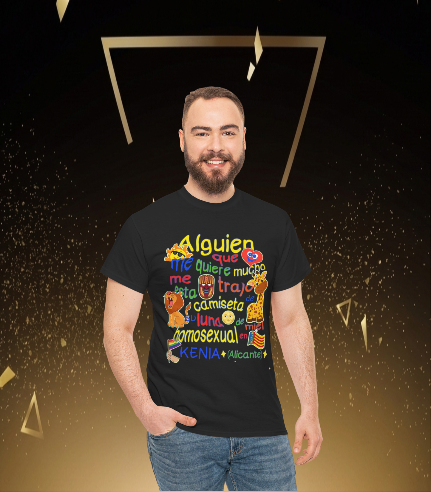 Camiseta Grafica— 'Alguien que me quiere mucho...' Unisex Heavy Cottón Tee