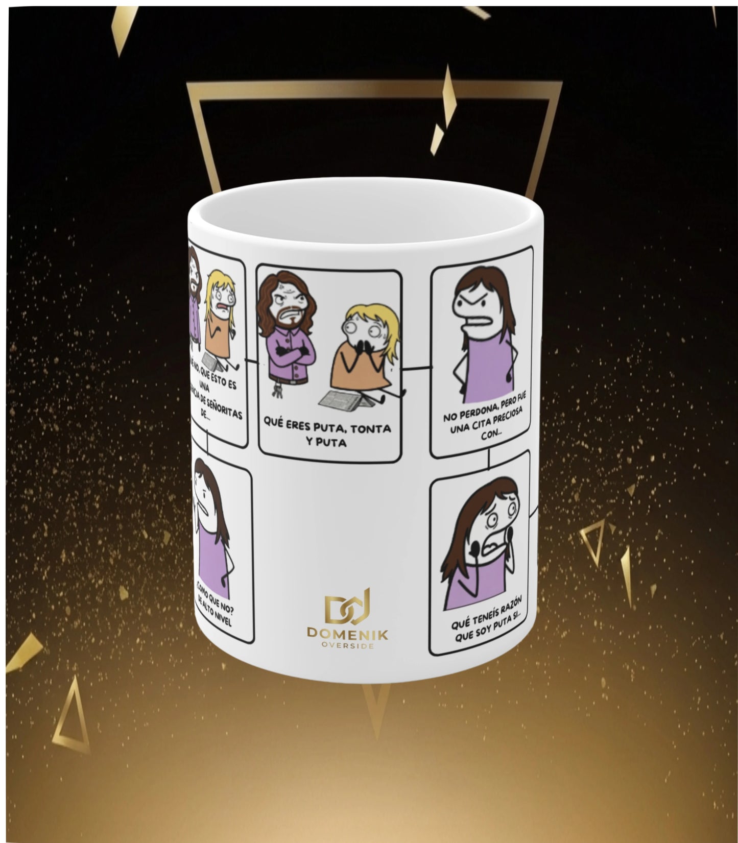 Divertida Taza con Dialogo de Frase de Emilio y Belén