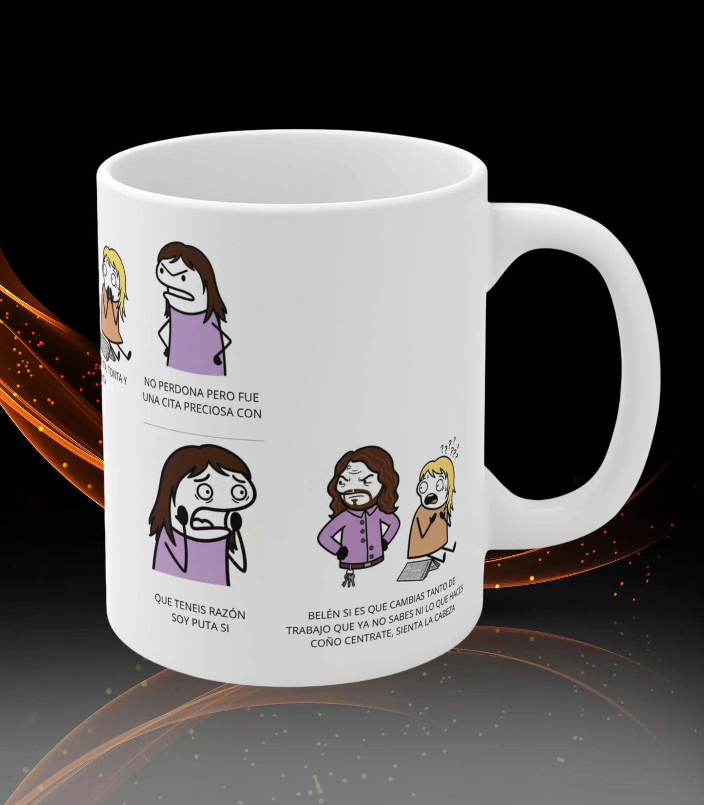 Taza De Belén Y Emilio Dialogo Humoristico