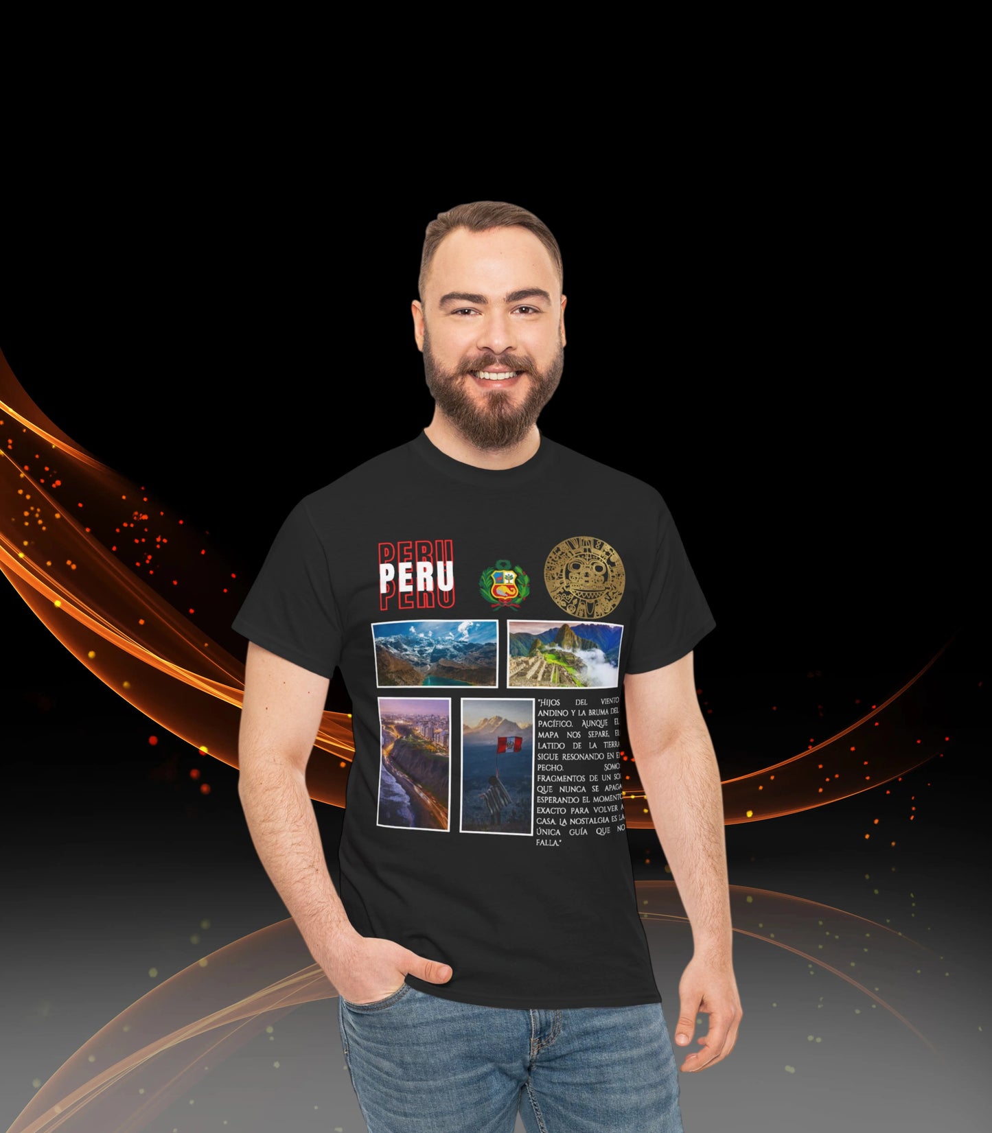 Camiseta Peru Travel Unisex Heavy Cotton