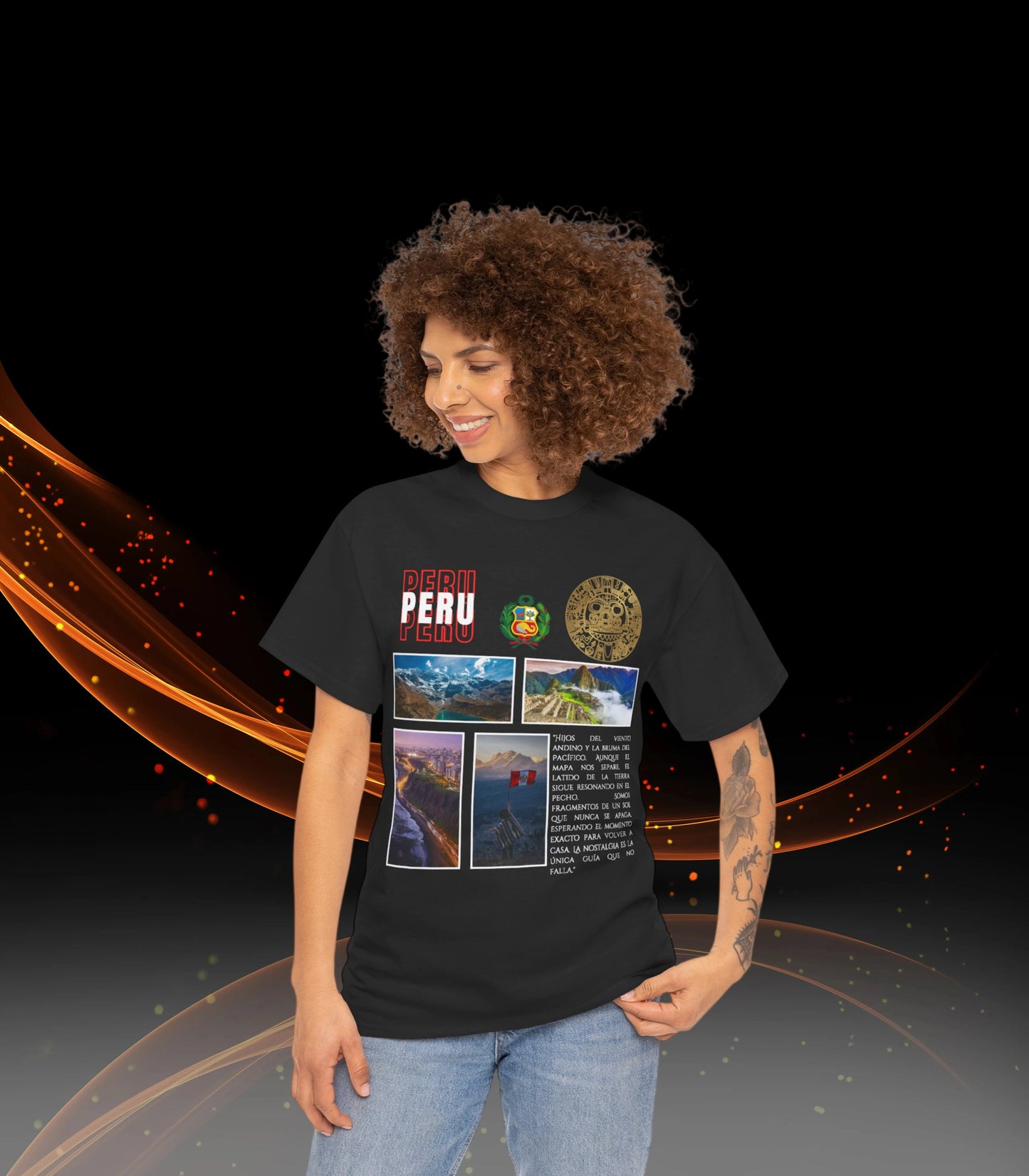 Camiseta Peru Travel Unisex Heavy Cotton